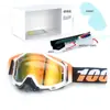 Set de Casco de Motocicleta Clásico en Stock, Gafas Todoterreno, Gafas de Exterior a Prueba de Viento, Gafas de Esquí UV, Gafas de Montar