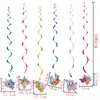 Colgante Decorativo Espiral de Mariposa Bola de Panal Adorno 3D Decoración Colgante de PVC Tarjeta de Colgante Espiral para Uso en Fiesta de Cumpleaños