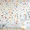 Adesivos de parede para quarto infantil, blocos de cores irregulares, simples, decoração de sala de estar, adesivos autoadesivos KL39029