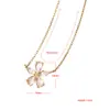 Collar de Acero Inoxidable de Lujo Ligero de Nicho para Mujer con Colgante de Circonita Joyería Cadena de Cuello Personalizada de Acero de Titanio