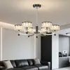 Lámpara de Araña de Hierro Forjado Zhongshan Iluminación Lámpara de Sala de Estar Luz de Lujo Moderna Minimalista Hogar Nórdico Lámpara Principal Personalizada Lámpara de Dormitorio Pasillo