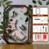 Kit de Materiales de Esmalte Filigrana Hecho a Mano DIY Cloisonné Adorno para Bandeja de Té Filigrana Cloisonné Bandeja de Vidrio Posavasos de Té