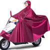 Impermeable para Vehículo Eléctrico, Estilo Padre e Hijo, Para una o Dos Personas, Poncho de Lluvia Extragrande, Protección Larga contra la Lluvia para Moto y Scooter Eléctrico, Cubre todo el Cuerpo contra Lluvia Fuerte