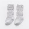 Nuevos calcetines para bebé primavera y verano 2025, calcetines de malla de longitud media hasta la rodilla, calcetines para bebé ultradelgados, calcetines anti-mosquitos para niños y mujeres