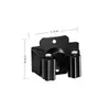 Soporte para mopa de acero inoxidable soporte para escoba estante para mopa montado en la pared estante de almacenamiento para herramientas de jardín y limpieza gancho para mopa negro