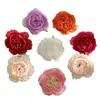 Cabezas de Flores de Peonía Artificiales Y, Accesorios para el Cabello Hechos a Mano para Bricolaje, Decoraciones para Cajas de Flores, Arreglos Florales para Bodas y Hogar, Decoraciones de Boda