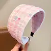 Diadema retro de corona alta para mujer, simple y elegante, diadema de ala ancha que no estrangula el cabello, accesorio para el cabello de moda estilo coreano