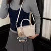 Bolso cruzado tejido de diseño de nicho nuevo 2026, bolso de mano versátil casual para mujer, estilo albóndiga