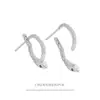 Pendientes de Serpiente Personalizados de Plata de Ley S925 Joyería Versátil Elegante Pendientes Colgantes Traseros con Forma de Serpiente Accesorios de Moda Transfronterizos para Mujeres