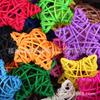 Nueva Artesanía Lei Hua Estrella de Ratán de 6cm Estrella de Ratán Estrella de Cinco Puntas de Navidad Decoraciones para Jardín de Niños Bola de Ratán Venta al por Mayor