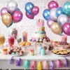 Balões metálicos transfronteiriços 10 polegadas 1,5g decoração de festa de aniversário balões dourados cromados balões metálicos para quarto de casamento