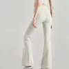 Pantalones de yoga acampanados de largo 9/10 sin costuras incómodas, de cintura alta, corte ajustado, pantalones acampanados finos para personas petite, adecuados para el verano