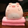 Nueva Manta Almohada de Animales Suave y Linda Tres en Uno para Mantener las Manos Calientes Almohada de Peluche para Siesta Almohada para Acostarse Manta Pequeña