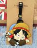 Anime japonés One Piece etiqueta de embarque para equipaje Luffy Sauron Joba adornos de identificación para bolsa de equipaje etiqueta pequeña