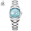 Reloj Sk Shengke de Acero Inoxidable Resistente al Agua K0213L para Mujer Moda Transfronteriza Nicho Reloj para Mujer Reloj de Dama