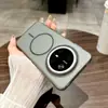 Para Funda de Teléfono Huawei Mate70Pro Piel Sensación Color Sólido Anillo Delgado Magnético 60 Simple Cubierta Total Resistente a Caídas Funda Protectora