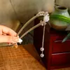 Horquilla China en Forma de U Súper de Hada, Nueva Horquilla Doble de Perlas en Forma de U Estilo Chino, Accesorio para el Cabello Hanfu Estilo Antiguo, Horquilla Simple y de Alta Gama para Mujeres