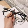 Estilo Coreano Personalizado Gradiente TR Proteção Ocular Anti-luz Azul Espelho Plano Feminino Versátil Mostra o Rosto Rosto Pequeno Liso Armação de Óculos Tendência Masculino