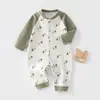 Body de Bebê 100% Algodão Classe A Roupas para Recém-Nascidos Macacão para Todas as Estações Sem Etiqueta Roupas para Engatinhar Roupas Infantis Anyang