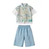 Conjunto Hanfu para Niños Verano Estilo Chino Nuevo Estilo Chino Traje de Actuación para Jardín de Infancia Niños Bebé Estilo Antiguo Traje Tang