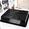 Plástico Carnudo Pequeno Quadrado Preto Quadrado Colorido Acabamento e Armazenamento Combinação Vaso de Flores de Plástico Bandeja Vaso com Encaixe de Folhas Prato para Sementes e Mudas