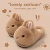 Pantuflas de Algodón de Conejita para Mujer 2026 Invierno Nuevo Estilo Ropa de Casa Exteriores Antideslizantes Cálidas Lindas Pantuflas de Felpa