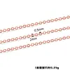 Acero Inoxidable Ovalado Forma de O Cadena Cruzada Cadena Fina Hecha a Mano DIY Cadena para Mochila Pulsera Collar Accesorios de Joyería de Moda