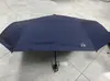 Guarda-chuva Tiantang 30975E Totalmente Automático Reforçado Dupla Utilização Sol e Chuva Guarda-chuva Dobrável de Três Seções Guarda-sol Protetor Solar Guarda-chuva Dobrável Publicitário