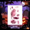 Pegatinas de tatuaje de Halloween con múltiples diseños al por mayor: calabaza, fantasma, araña, calavera, varias cicatrices sangrientas, heridas falsas