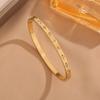 Pulsera Cuadrada de Alto Brillo con Diamantes de Acero de Titanio Transfronteriza Pulsera de Acero Inoxidable Sencilla de Lujo Ligero Acero de Titanio con Incrustaciones de Diamantes Finamente Pulida