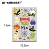 Adesivos Criativos de Halloween Hot Stamping Transfronteiriços para Crianças, Adesivos de Tatuagem Impermeáveis, de Desenho Animado e Divertidos, Adesivos de Tatuagem para Crianças