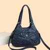 Bolso de hombro para motocicleta transfronterizo comercio exterior nuevo gran capacidad para mujer bolso de viajero atmosférico bolso plegable con botón venta al por mayor de fábrica