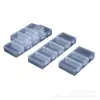 Caixa de Armazenamento para Ferramentas de Hardware, Arte de Unhas, Miçangas com 3 ou 5 Compartimentos, Tampa Independente, Porta-Ornamentos, Anéis, Caixa Transparente de Plástico PP para Mesa