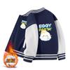 Ropa para Niños y Niñas Chaqueta Forrada de Polar 2025 Nueva Versátil Mediana y Grande Niños Casual Otoño e Invierno Engrosada Uniforme de Béisbol para Niños