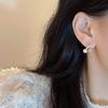 Pendientes de plata s925 con forma de cruz y perlas, estilo nuevo, ligeros, de lujo, elegantes, de alto nivel, para damas famosas, pequeños y exquisitos.