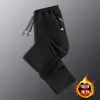 Pantalones deportivos de invierno para niños y adolescentes, pantalones de chándal de color sólido, con forro polar engrosado, para estudiantes de secundaria, casuales, combinables con todo, pantalones de moda para otoño e invierno