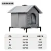 [Diversión con él] Nido Grueso Personalizado para Gatos Callejeros Exterior a Prueba de Viento e Impermeable Invierno Cálido y a Prueba de Frío Exterior Cerrado