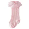 Calcetines de Bebé Verano Malla Fina Transpirables Elásticos Sin Apretar Calcetines de Encaje Calcetines de Encaje de Princesa para Bebé