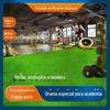 Pista de Gramado de Academia com Marcações de Escala, Linhas Brancas, Grama Artificial, Grama para Putting Green Interno, Grama Artificial por Atacado, Versão Densa