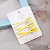 Dopamina estilo coreano simples sem costura clipe lateral marrom leite grampo de cabelo feminino franja lateral clipe de cabelo acessório de cabeça grampo de cabelo para cabelo quebrado