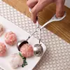 Molde para Albóndigas de Acero Inoxidable Herramienta de Cocina para Hacer Albóndigas, Bolas de Arroz, Bolas de Pescado y Empanadillas, Herramienta Doméstica Portátil