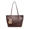 Yue Zi Bolso Tote Transfronterizo Nuevo para el Trabajo Bolsos de Hombro Único de Gran Capacidad con Textura PU de Alta Calidad para Mujer