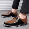 Mildon 9906 cross-border 5 cores tamanho grande sapatos casuais de couro sapatos masculinos saco OPP embalagem sem caixa de sapato 38-52 jardas em estoque