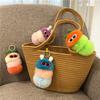 Nuevo Lindo Llavero de Oruga de Dibujos Animados Muñeco de Peluche Colgante para Bolsa Llavero Creativo para Coche Pequeño Regalo