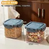 Pote BNBSselado Pote de Arroz Recipiente de Armazenamento de Grau Alimentício Cozinha Temperos Grãos Secos Caixa de Cereal