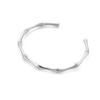 Pulsera Europea y Americana Transfronteriza Nueva Semiabierta de Bambú Nicho de Alta Gama Pulsera de Verano Temperamento Femenino Combinable Pulsera de Moda