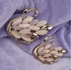 Lenço de Seda Estilo Coreano Alfinete Botão Broche Olho de Gato Cisne Feminino Distintivo de Lapela para Terno Cardigã Broche de Lapela Lenço Botão Roupa