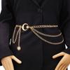 Corrente de Cintura para Mulheres, Cinto de Girassol de Metal, Corrente Corporal, Acessório de Cintura Ajustável Europeu e Americano para Vestido, Corrente de Cintura de Pérola