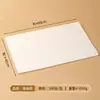 Bandeja rectangular de bambú y madera para servir, plato para salsas, plato para barbacoa, tapete de papel de aceite, uso comercial y doméstico, plato con doble oreja