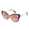 Nuevas gafas de sol ojo de gato de moda europea y americana en línea rojas Moda Street shooting ins gafas de sol retro para mujer 97058